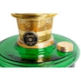 thumbnail image 4 of Aladdin Genie III Oil Lamp, Indoor Emergency Lighting for Shelf, Table or Hanging, Emerald Green Glass Bowl with Brass Burner, 4 of 4