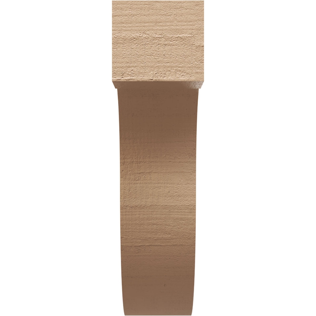 5"W x 20"D x 20"H Thin Del Monte Rough Cedar Woodgrain TimberThane Corbel, Primed Tan
