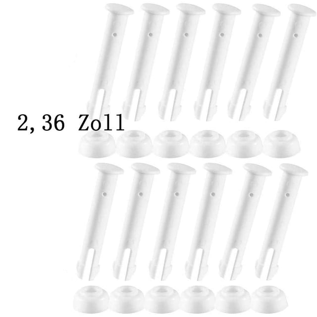 Plastic Pool Joint Pins & Rubber Seals 2.16inch for Intex 13ft-24ft Metal Frame Pools 12pcs