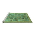 thumbnail image 2 of Ahgly Company Machine Washable Indoor Rectangle Abstract Turquoise Blue Modern Area Rugs, 8' x 10', 2 of 4