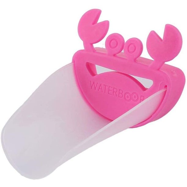 Extensor de grifo para niños, extensor de grifo para fregadero, baño con forma de cangrejo, grifo para lavarse las manos, purificador de agua deslizante extendido para niños Xemadio LKX-0107