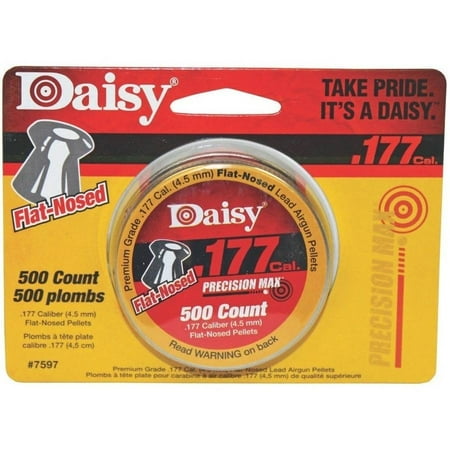 Daisy Airgun Flat Pellets, 500ct (Best Airgun Pellets 177)