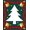 Green, Pattern 2, variant on ODIKA 4'x6' Machine Washable Non-Slip Area Rug, Yuletide Fir with Dangling Ornament Bells Hook Crafting Kit High Traffic Rug, Green, 649145