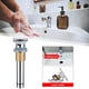 thumbnail image 4 of Desagüe universal para lavabo de sobreponer con tapón emergente y filtro de cesta para lavabos de 37 a 55 mm con agujeros, 4 of 8