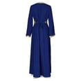 thumbnail image 5 of Elegant Muslim Abaya Dress With Embroidery Long Sleeve Robe And Inner Gown Two Piece For/BU1/XS, 5 of 5