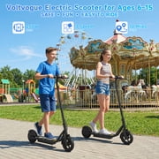 VOLTVOGUE VV-4 Foldable Electric Scooter, 250W Motor E Scooter with 6.5 inch Solid Tires, 9 MPH Max Speed, 10 Miles Long Range, 111Wh Battery Portable Kick Scooter for Adults and Kids