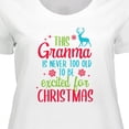 thumbnail image 4 of Inktastic Grandma is Never Too Old to Be Excited for Christmas Women's Plus Size T-Shirt, 4 of 5