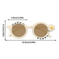 thumbnail image 4 of Gosuguu Cute Round Sunflower Children’s Sunglasses, Summer Sun Protection, Trendy Toddler Glasses, Baby Casual Sunglasses for Outdoor Play, 4 of 7