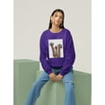 thumbnail image 2 of Rainbow Splash Giraffe Trio. Sweatshirt Women -Fab Funky Designs, Female Medium, 2 of 4