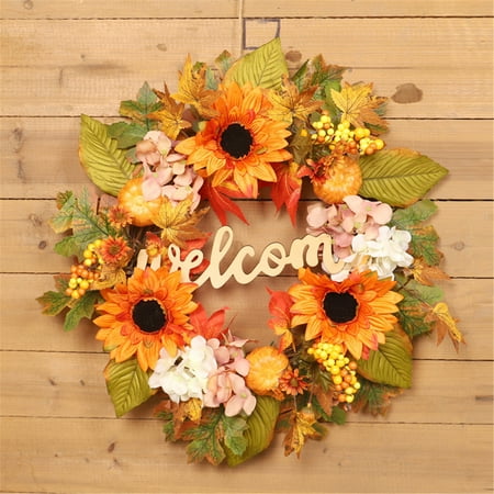 

Frostluinai Halloween Decorations Deal All! Halloween Wreath Fall Wreath Halloween Decoration Wreath Pendant Bell Wall Hanging Door Hanging Maple Leaf