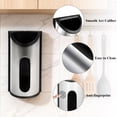 thumbnail image 4 of Aovky Plastic Bag Holder for Grocery Bags, Wall Mounted Plastic Trash Bag Organizer and Dispenser, Stainless Steel Grocery Bag Holder for Plastic Bags, Groceries Store Kitchen Garage Silver, 4 of 7