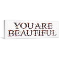 thumbnail image 1 of ARTCANVAS YOU ARE BEAUTIFUL Girls Room Decor Canvas Art Print - Size: 60" x 20" (1.50" Deep), 1 of 9