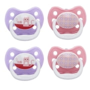 Dr. Brown's Stage 2 PreVent Unique Pacifier, Pink, 4 Ct