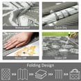 thumbnail image 4 of Aonewoe Outdoor Plastic Straw Rug 5x8 Waterproof Patio Rug Reversible Indoor Outdoor Rugs Outside Carpet for RV, Picnic, Backyard, Deck, Balcony, Porch, Beach, Gray & White, 4 of 9