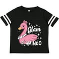 thumbnail image 3 of Inktastic Glam Pink Flamingo with Pearls Girls Toddler T-Shirt, 3 of 5