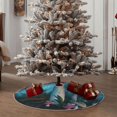thumbnail image 4 of Sikiie Fantasy Mushrooms Nativity Christmas Tree Skirt, Jesus Christian Winter Holiday Tree Mat Decoration(30-48IN)36", 4 of 6
