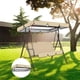 thumbnail image 5 of Toldo de repuesto para columpio de jardín, cubierta de repuesto, toldo impermeable para columpio de jardín, columpio de repuesto para columpios de jardín y patios (Beige164 * 114 * 15 cm), 5 of 5