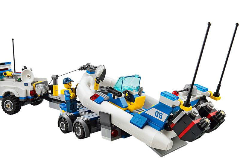 LEGO Police Patrol w/ Two Floating Truck and Trailer