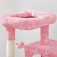 thumbnail image 4 of Alden Design 36" Cat Tree with Condos and Scratching Post Tower, Pink, 4 of 8