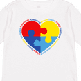 thumbnail image 4 of Inktastic Autism Puzzle Heart Boys or Girls Long Sleeve Toddler T-Shirt, 4 of 5