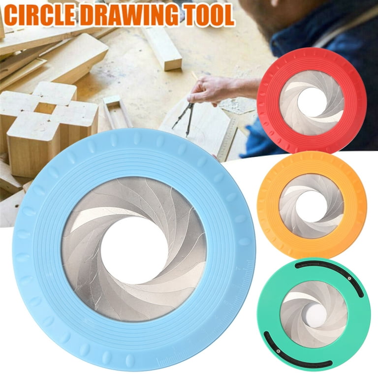 Circle Drawing Maker Tool, Adjustable Flexible Rotary Drawing Circle  Template Tool for Drafting, High Precision Diameter Circle Maker for  Designer Woodworking, 125 mm 