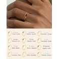 thumbnail image 4 of czcpp-Gold Birthstone Rings for Women Non Tarnish Trendy Stackable Gold Rings that Don't Tarnish Dainty Emerald Green Gemstone Cubic Zirconia Wedding Engagement Ring for her Birthday Gifts Jewelry, 4 of 4