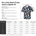 thumbnail image 3 of KLL Men's Hawaiian Shirt Short Sleeve Button Down Beach Shirts-colorful snow board, 3 of 5