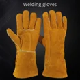 thumbnail image 4 of Extreme fire and heat resistant gloves, leather with kevlar stitching, perfect for fireplace, stove, oven, grill, welding, 4 of 5