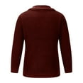 thumbnail image 3 of HaoXianJian Men's Knitted Dress Sweater Casual V-Neck Slim Fitted Pullover Knitwear Shawl Collar Sweaters Comfortably Long Sleeve Sweater, 3 of 4