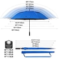 thumbnail image 5 of G4Free 47/54/62/68 Inch UV Protection Golf Umbrella Auto Open Vented Double Canopy Oversize Extra Large Windproof Sun Rain Umbrellas, 5 of 9