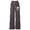 Grey, variant on lnmuld Girls Simple Curly Streamer Bow Print Wide Leg Sweatpants White Fabric Shirred Elastic Waist Soft Knit Girly Casual Trousers Color:Light Purple,Size:8-9 Years