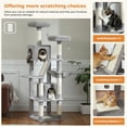 thumbnail image 4 of PAWZ Road 70.9" Large Cat Tree Indoor Multi-Level Cat Tree with Scratching Post for Large Cat Gray, 4 of 8