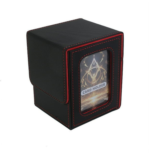Meitianfacai Boîte d'Ensemble de Cartes Boîte d'Affichage Magnétique pour Cartes Boîte de Rangement pour Cartes de Jeu Peut Contenir 100 Cartes à Double Étui