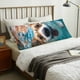 thumbnail image 4 of Fotbe Sea Swimming Corgi Funda para Almohada Corporal con Diseño, Funda de Microfibra Ultrasuave de 20x54 Pulgadas, Ropa de Cama Elegante, 4 of 7