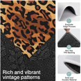 thumbnail image 3 of Orange and Brown Leopard Pattern Kitchen Rugs Sets Of 3,Kitchen Runner Rugs Non Skid Washable,Decorative Kitchen Floor Mats for Kitchen,Sink,Laundry,17"x30"+ 17"x47" + 17"x59", 3 of 6