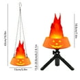 thumbnail image 3 of ChicYu Halloween Pumpkin Flame Light Decorative Ornaments LED Simulated Fire Pot with Chain Stand 2-in-1 Suitable for Halloween Home Yard Decor, 3 of 5