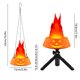 thumbnail image 3 of Halloween Pumpkin Flame Lamp Decoration Ornaments LED Simulation Fire Pot With Chain Bracket Two In One, 3 of 5
