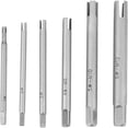 thumbnail image 1 of EastVita Tap Extractor 6Pcs M4-M12 Screw Tap Extractor Set Steel Stripped Screw Remover Broken Head Taps Remover Screw Extractor Set, 1 of 6