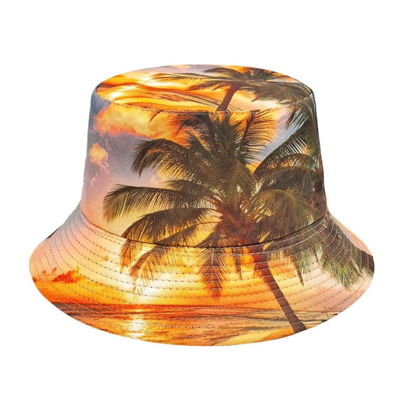 WeikingpFisherman's Hat Sun HatBucket Hat Packable Breathable Sun Hats For Women Men Teens Unisex Summer Travel Beach Fisherman Cap Cruise Hats For Women Yellow M Clearance!