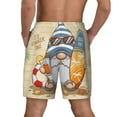 thumbnail image 4 of Uemuo Hello Summer Cute Gnome Pattern Mens Swim Trunks Quick Dry Board Shorts with Mesh Lining, Stretch Beach Shorts Quick Dry No-Chafing Board Shorts-X-Large, 4 of 9