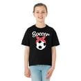 thumbnail image 2 of Wild Bobby, Cute Soccer Ribbon Soccer Ball Youth T-Shirt, 2 of 3
