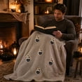 thumbnail image 4 of Throw Blanket Soft Fuzzy Plush 40 Inch X 60 Inch Halloween Themed Warm Cozy Blanket for Couch Bed Sofa Travel and Holiday Home Decor, 4 of 6
