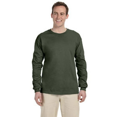 Fruit of the Loom Adult 5 oz. HD Cotton™ Long-Sleeve T-Shirt (Best Men's Denim Shirt 2019)
