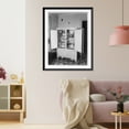thumbnail image 3 of Historic Framed Print, [Servel refrigerator, with doors open, in an officer's quarters at Fort Lewis, Washington, March 28, 1938], 17-7/8" x 21-7/8", 3 of 9