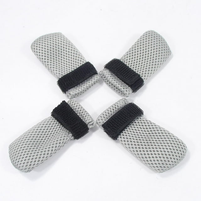 Botas antiarañazos para Gatos Colco 4 piezas gris M Cubierta de pies de gato