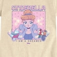 thumbnail image 3 of Disney Princess - Cinderella I Am a Dreamer - Youth Girls Fitted Short Sleeve T-Shirt, 3 of 5