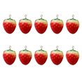 thumbnail image 1 of MasteelfCA 10pcs Jewelry Strawberry Pendants Resin Fruit Pendant Earring DIY Accessory, 1 of 7