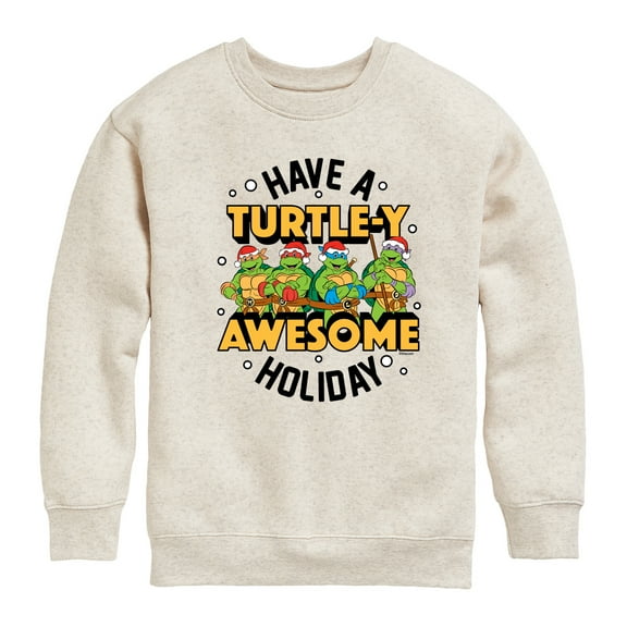 Teenage Muntant Ninja Turtles - Turtley Awesome Group - Toddler And Youth Crewneck Fleece Sweatshirt