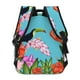 thumbnail image 4 of Disketp Tropical Jungle Flamingo Mochila Estampada para Hombre y Mujer – Mochila Ligera Clásica con Múltiples Bolsillos para Universidad, Trabajo y Viajes-One Size, 4 of 5