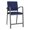 Blue, variant on Newport Reception Waiting 24.5" Hip Chair / Charcoal Steel / Navy Blue